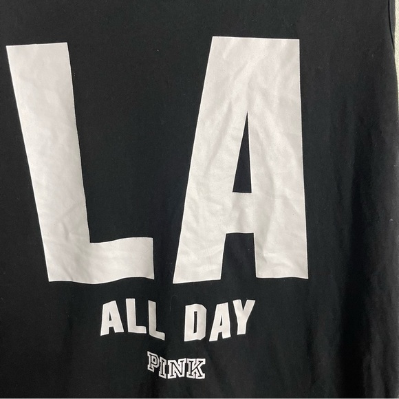 Women’s PINK LA All Day Activewear Black Tank Top Size Medium! - Picture 3 of 5